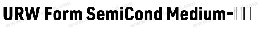 URW Form SemiCond Medium字体转换